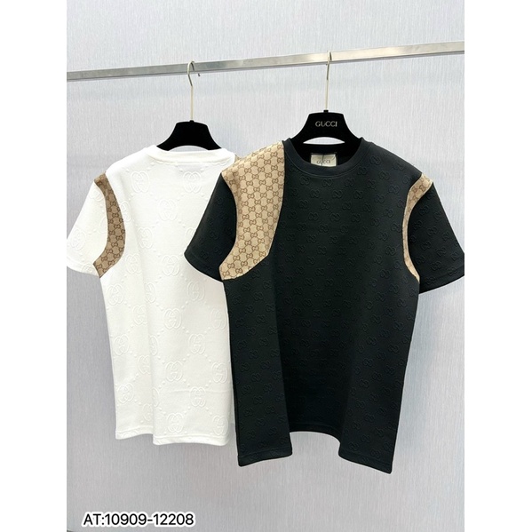 Áo Phông Nam Thêu Viền MCQ Vải Cotton Cao Cấp - Áo Thun Mùa Hè Cho Nam
