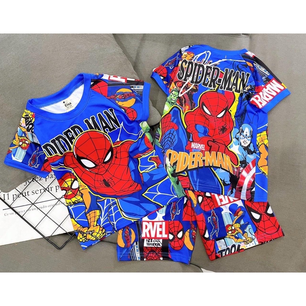 [8-40Kg] Bộ đồ bé Trai quần Lửng in hình 3D HOT TREND chất vải dày mịn thoáng mát được các bé yêu thích BTL06