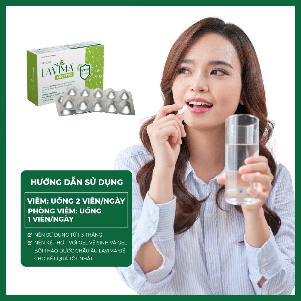 Lavima Biotic viên uống men vi sinh cho nữ