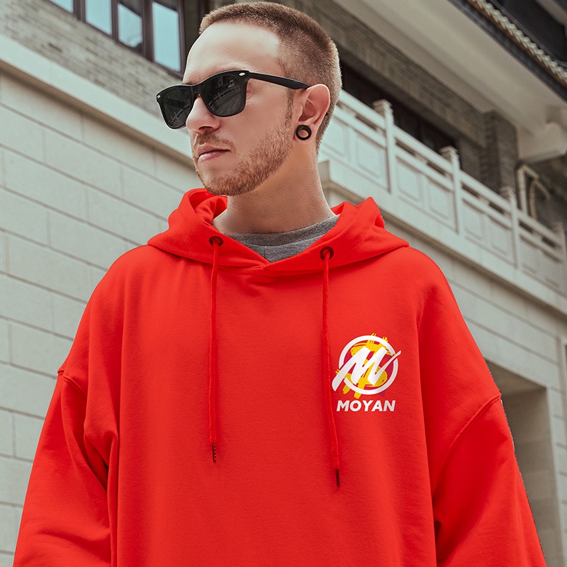 Áo Khoác Hoodie Dáng Rộng Plus Size Thời Trang Đường Phố Dành Cho Nam Fru304