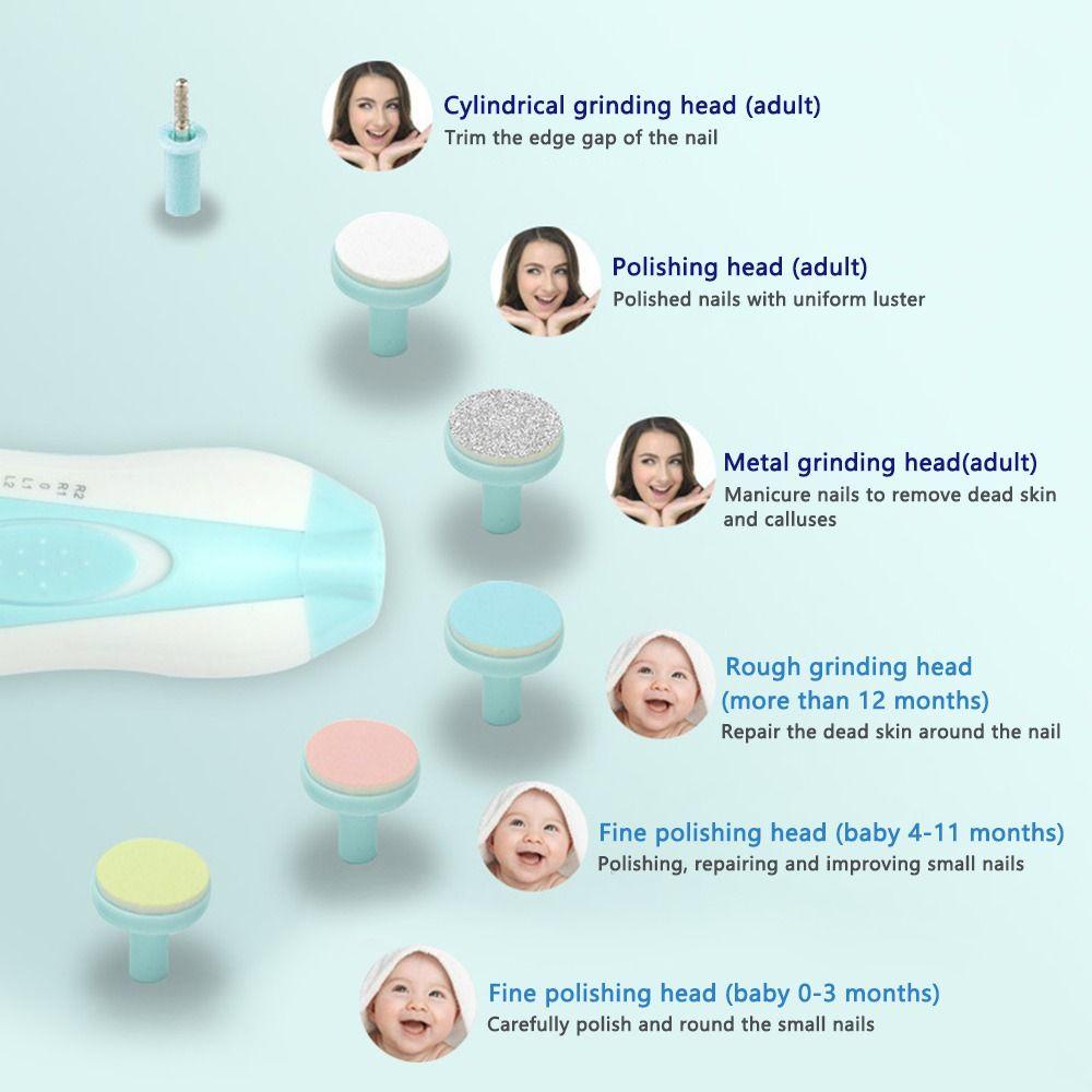 Dụng Cụ Dũa Móng Tay An Toàn Cho Bé Có Đèn LED