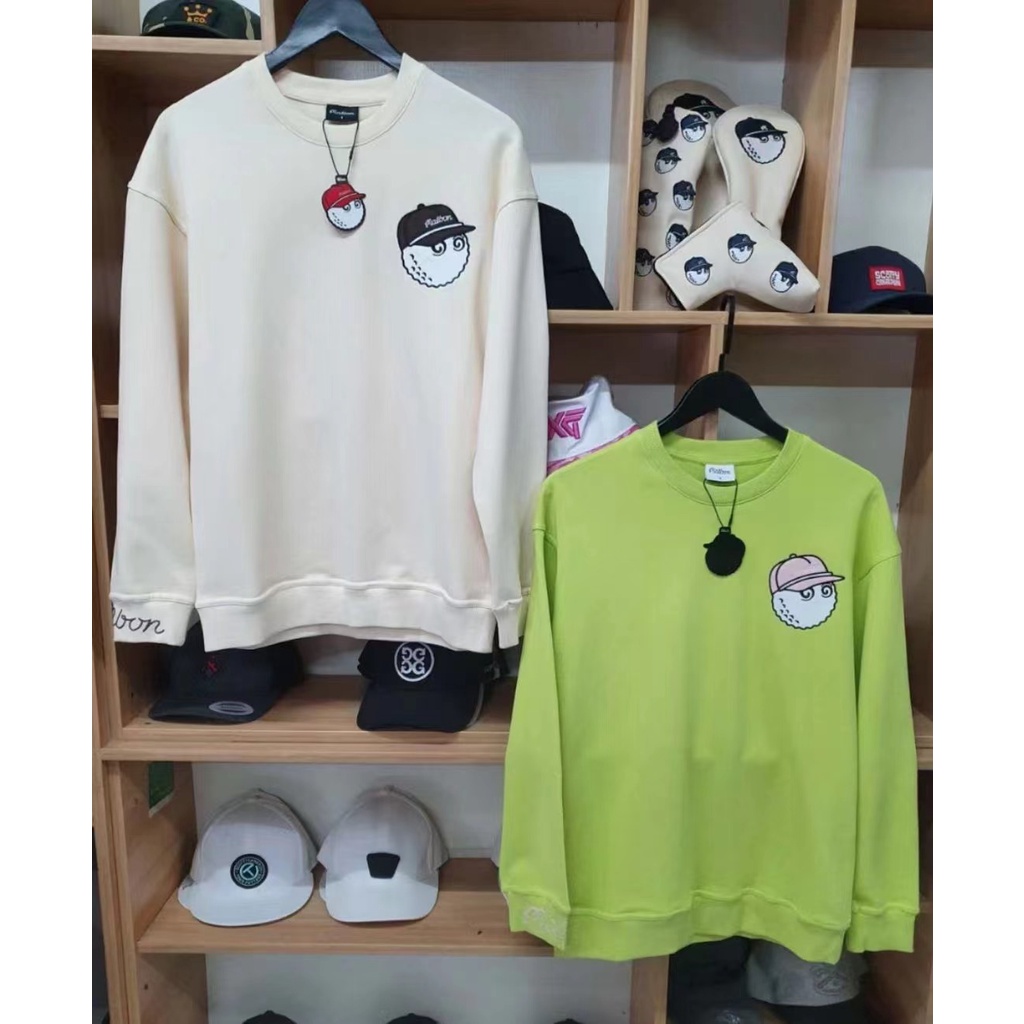 Áo Nỉ Thể Thao Dài Tay Cổ Tròn In Chữ MALBON Đánh GOLF Mùa Thu Và Mùa Đông Mới
