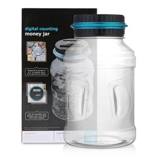 LCD Display Electronic Digital Counting Coin Bank Money Saving Box Jar Counter