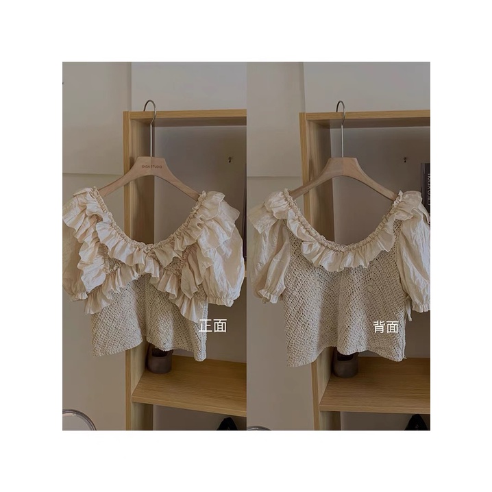 Áo Sơ Mi Chiffon Tay Phồng Phong Cách Hàn Quốc Thời Trang Mùa Hè Hàng Mới 2023 Dành Cho Bạn Nữ