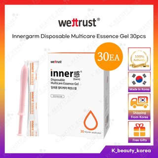 [INNERGARM] Wettrust Dưỡng Ẩm Inner Cleanser Dùng 1 Lần Multi Care Essence Gel (30 miếng) / Tự Nhiên, Bôi Trơn, Làm Sạch, Nuôi Dưỡng Chăm Sóc Phụ Nữ [HÀN QUỐC]