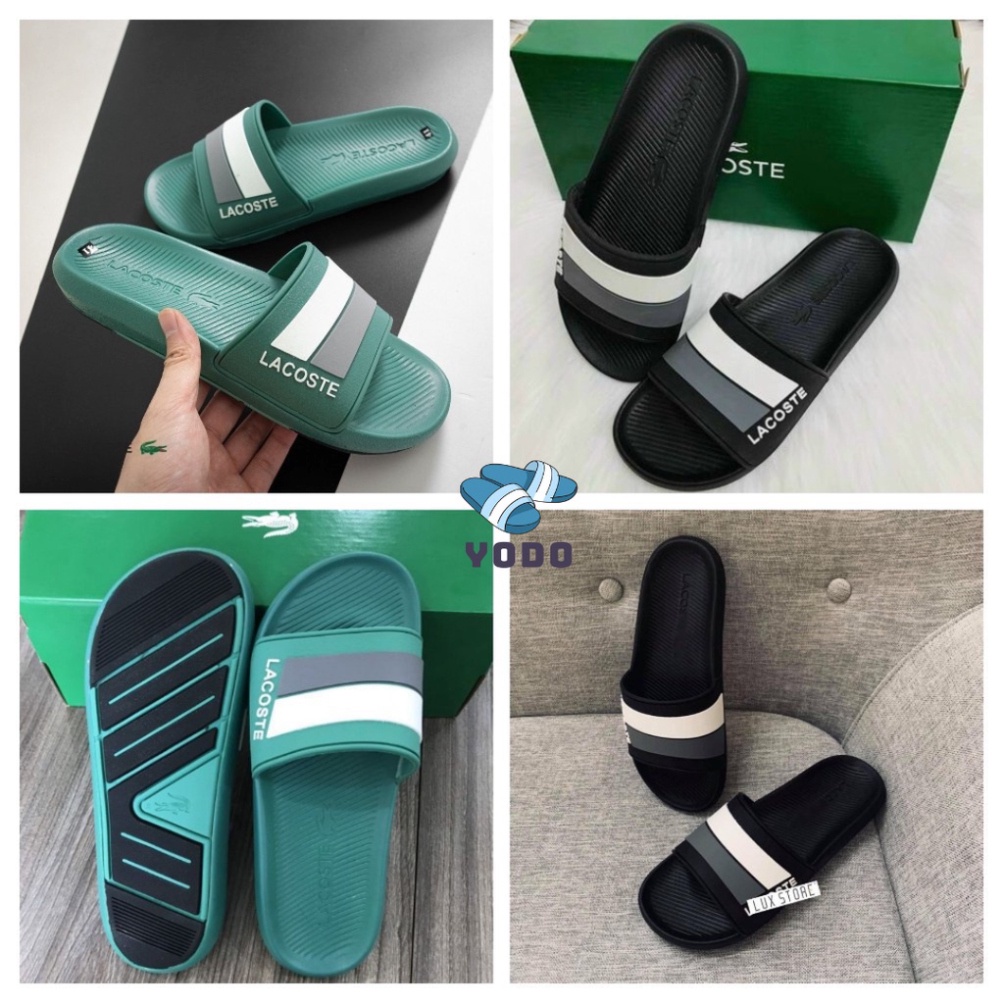 Dép Lacoste Nam Cao Cấp - Dép Quai Ngang Nam Nữ Thời Trang Unisex Hottrend 2022