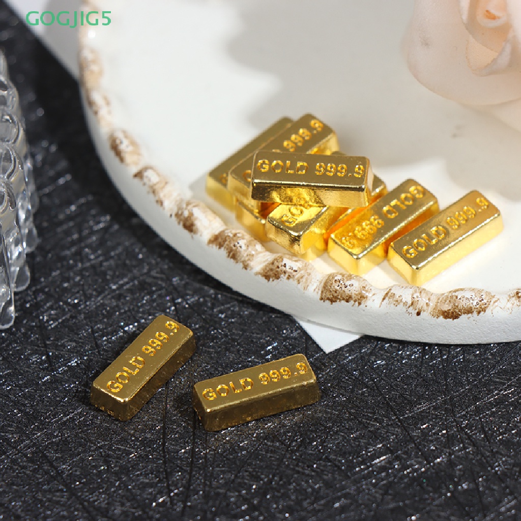 Set 10 Đồng Xu Vàng Mini Tỉ Lệ 1: 12 Trang Trí Nhà Búp Bê