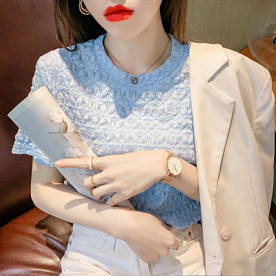 Áo Thun Mùa Hè 2023 Tay Cộc Dáng Rộng Phong Cách Hàn Quốc Hợp Thời Trang Cho Nữ