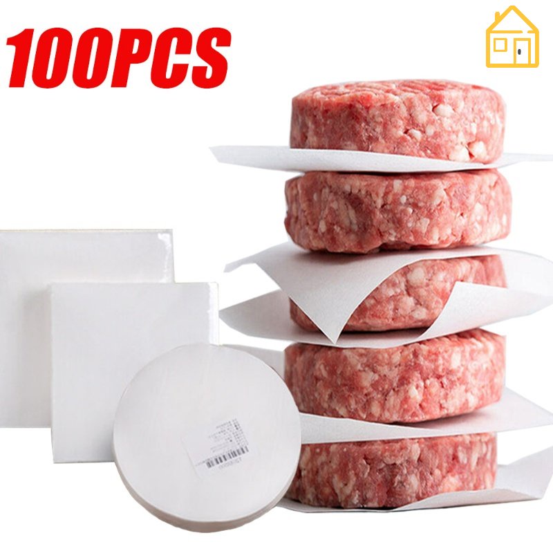 Set 100 Giấy Lót Bánh Hamburger Chống Dính Dùng Một Lần Tiện Dụng