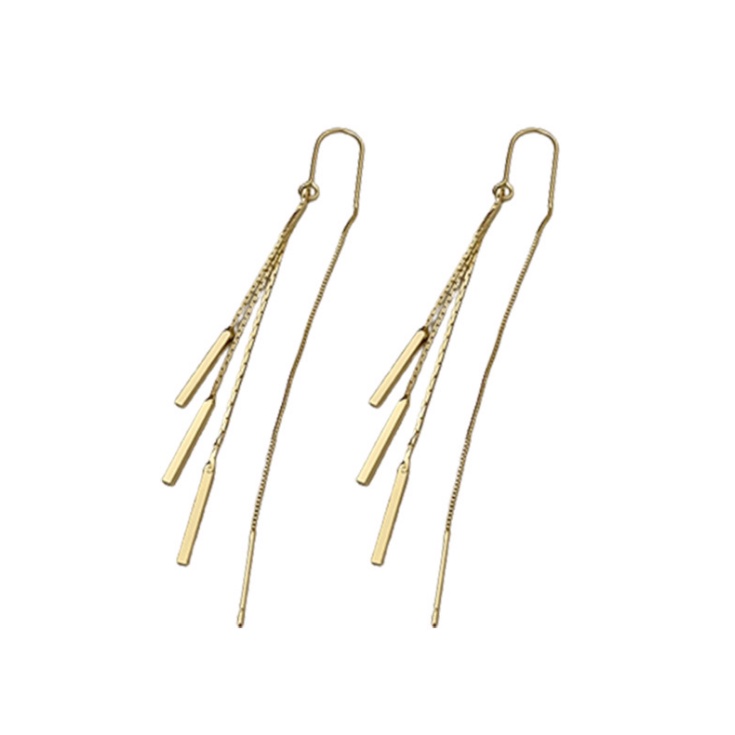 Đôi Khuyên Tai Dài Tua Rua Thời Trang Cho Nữ / Bông Tai