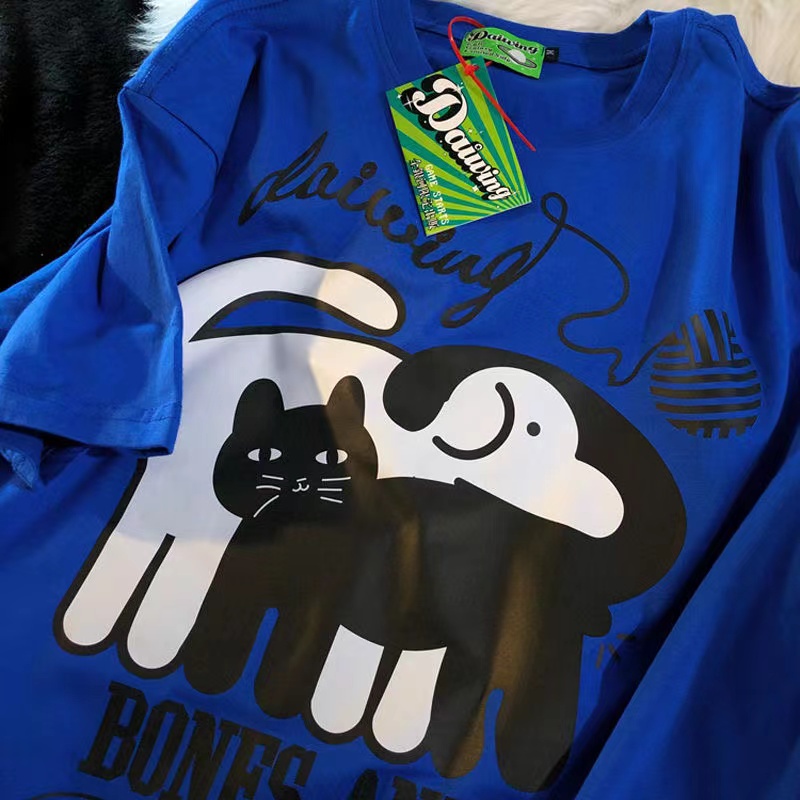 NRVP Áo Thun 100% Cotton Tay NgắN Plus Size Cho Nam Và Nữ