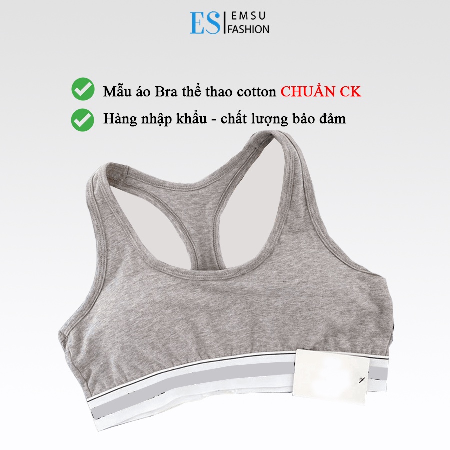 Áo Ngực Bra Cavin Cotton Cao Cấp, Áo Ngực Thể Thao Không Gọng Kiểu Dáng CK