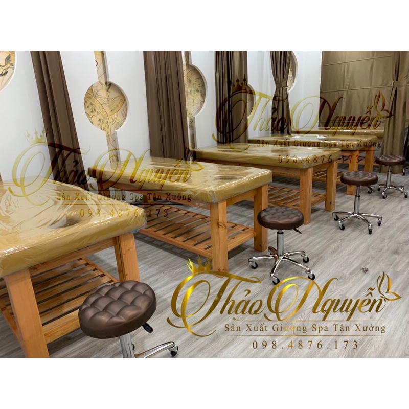 Giường Spa Massage Chân gỗ
