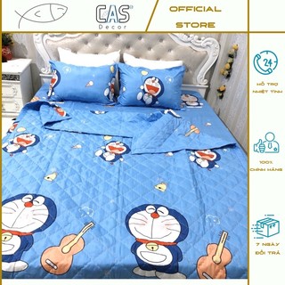 Bộ Chăn Ga Gối COMBO 5 Món Cotton Poly CAS Decor - Hình Mon Đàn Đủ Size