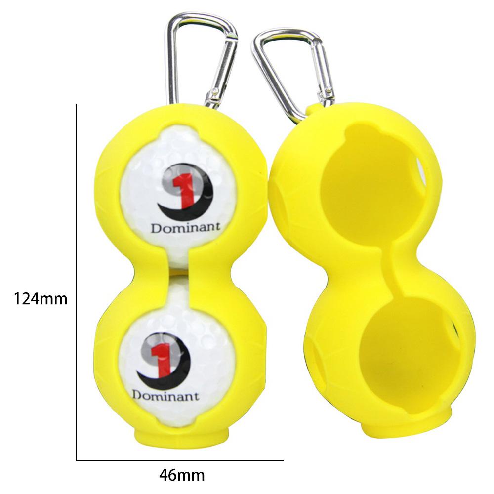 Vỏ Bọc Bóng Golf Bằng Silicon Mềm Hai Lớp Chống Rơi Kèm 2 Móc Khóa