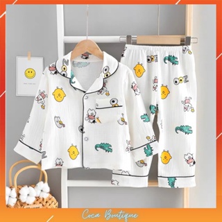 Đồ Ngủ Dài Tay Cho Bé, Bộ Pijama dài tay Bé Trai