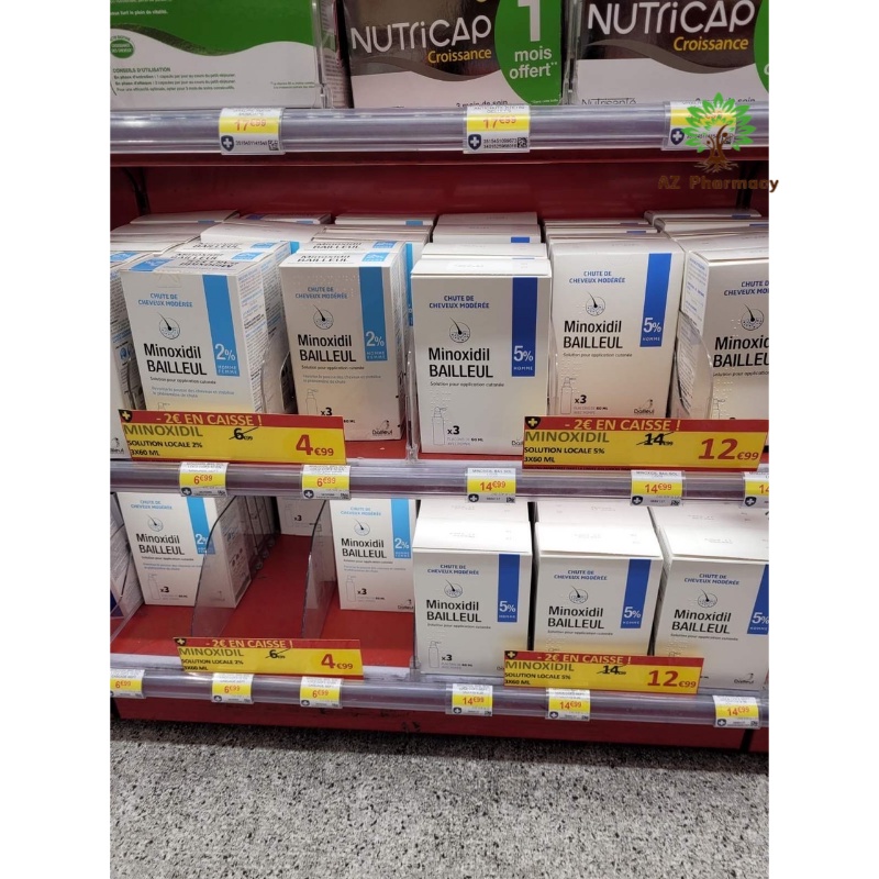 Xịt kích thích mọc tóc Minoxidil 2% và 5% Bailleu