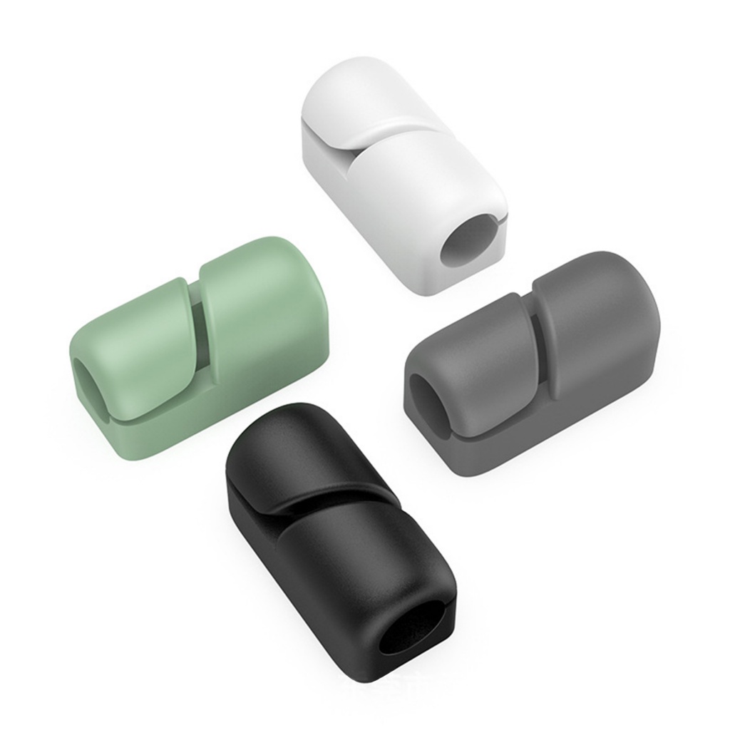 Kẹp Cố Định Dây Cáp USB Tự Dính Hình Hoa Hướng Dương Bằng Silicone