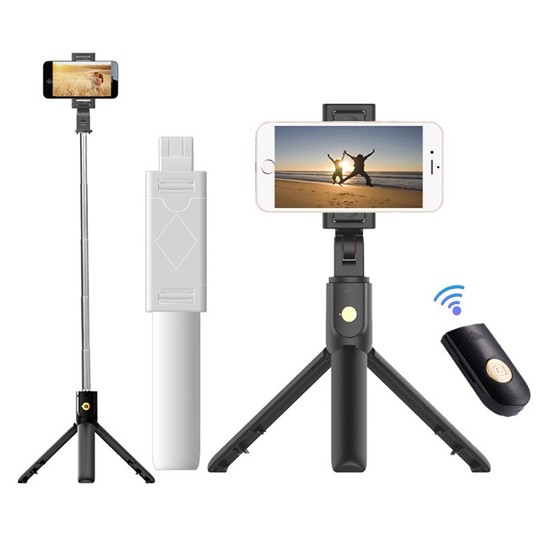 Gậy Tự Sướng Bluetooth Không Dây Có Giá Đỡ Cho Xiaomi Redmi Huawei iPhone 12 Samsung Android ios