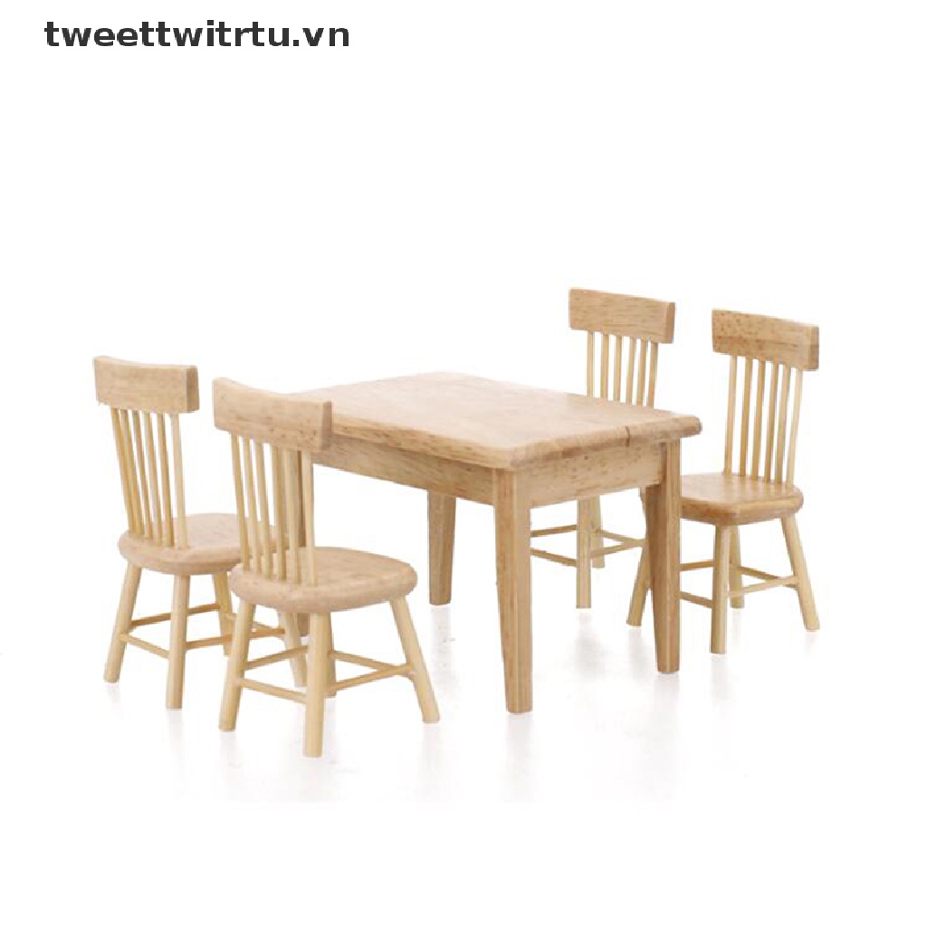 Mô Hình Bàn Ghế Nội Thất Trang Trí Nhà Búp Bê Tỉ Lệ 1 / 12