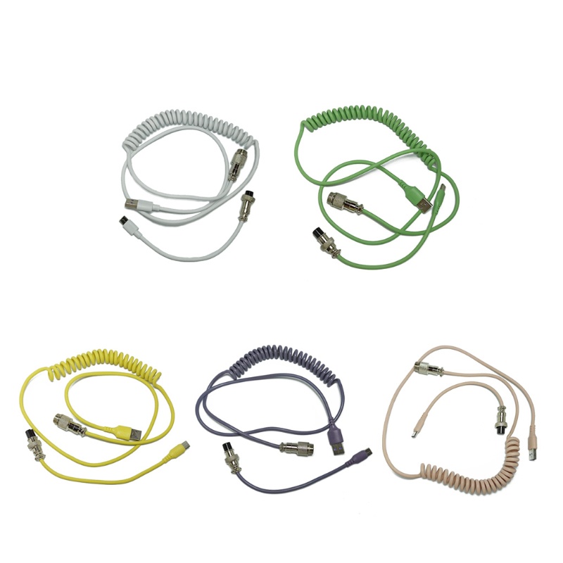 1 Dây Cáp Truyền Dữ Liệu 6 6ft Type-C Sang USB Kèm Đầu Nối Kim Loại Cho Bàn Phím