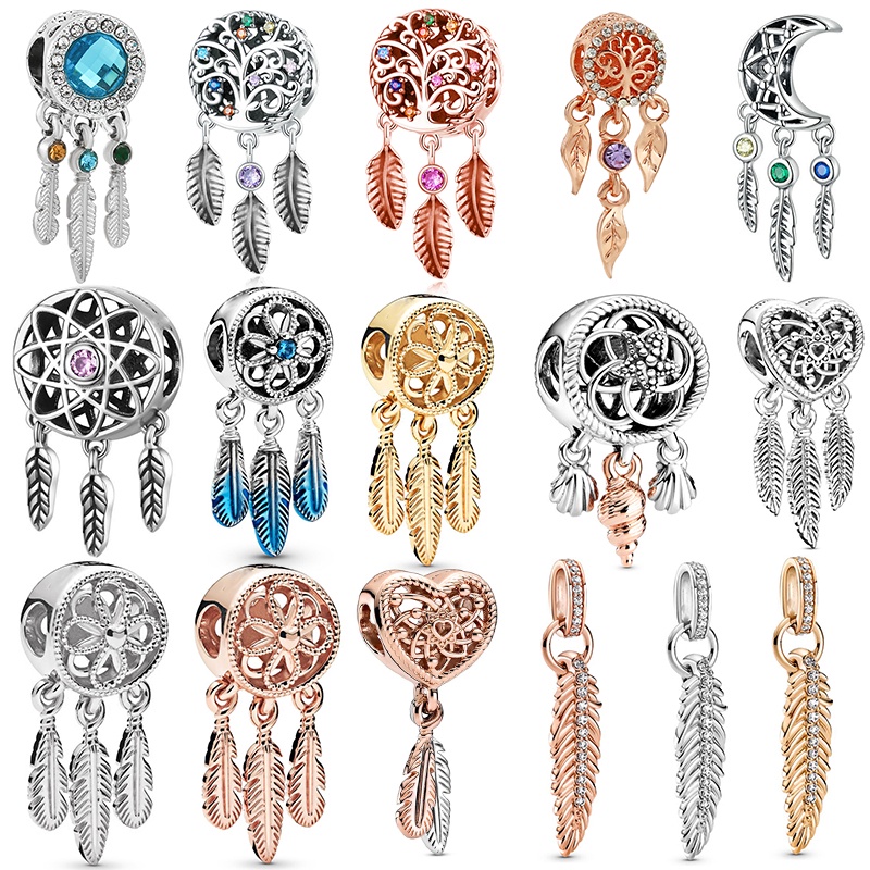 Vòng Tay Mặt Dreamcatcher Phối Lông Vũ Thời Trang Cho Nữ
