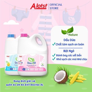 Nước Giặt xả quần áo em bé 2IN1 Docilee