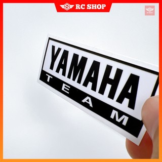 Tem YAMAHA TEAM Đen Dán Xe Siêu Ngầu [7cm x 2,6cm]