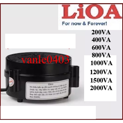 Biến Áp Đổi Nguồn Lioa 220v ra 100V 120V, Công Suất 200VA 400VA 600VA 1000VA 1200VA 1500VA 2000VA cho thiết bị Nhật, Mỹ