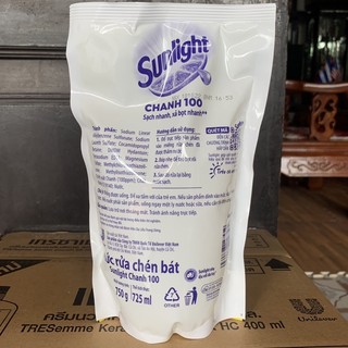 Nước Rửa Chén Bát Sunlight Chanh 100 750g/ 717ml