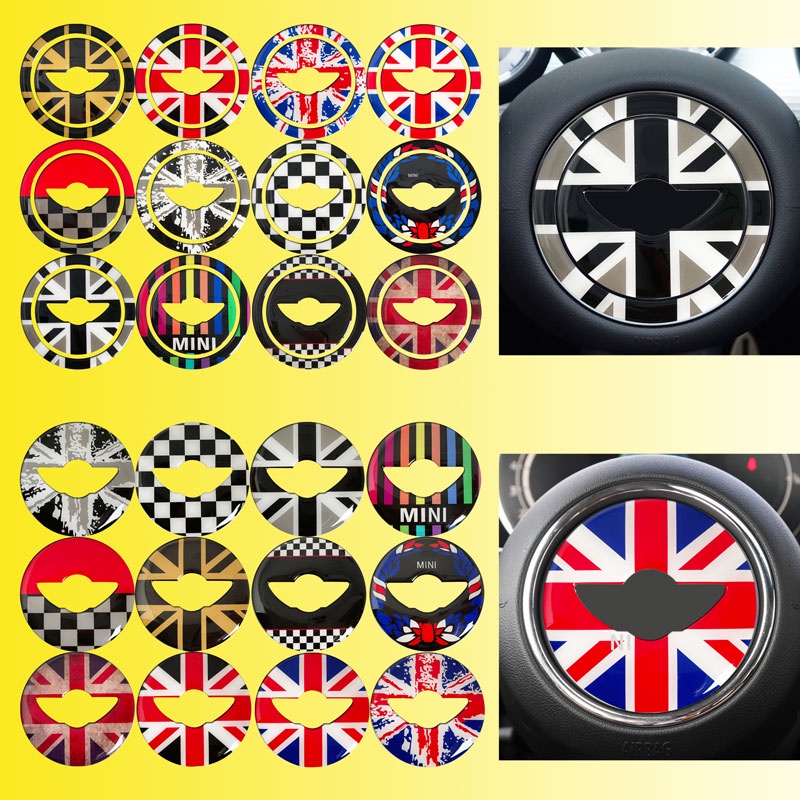 Miếng Dán Trang Trí Vô Lăng Xe Hơi Mini Cooper F55 F56 F60 R55 R56 R60 R61 Countryman