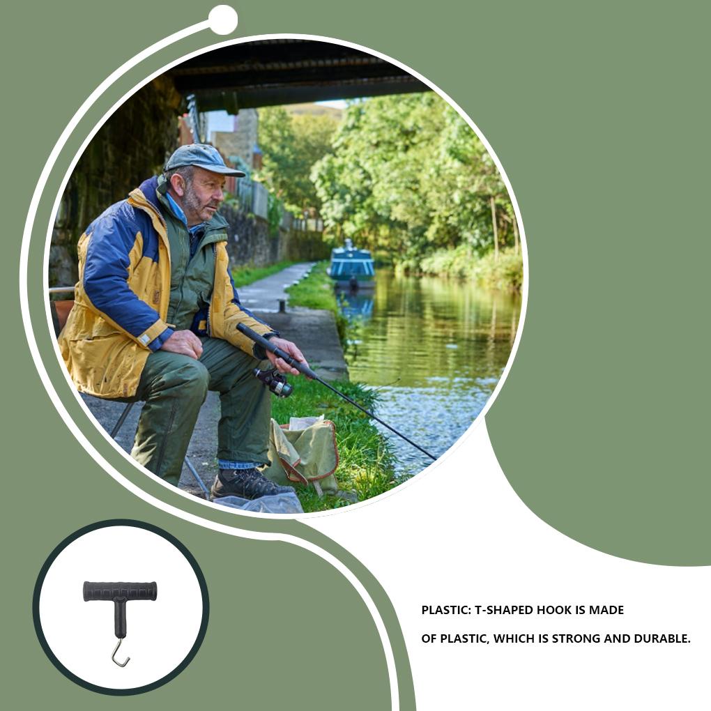 Set 5 Móc Câu Cá Hình Chữ T Linh Hoạt Chống Mài Mòn Chống Thấm Nước