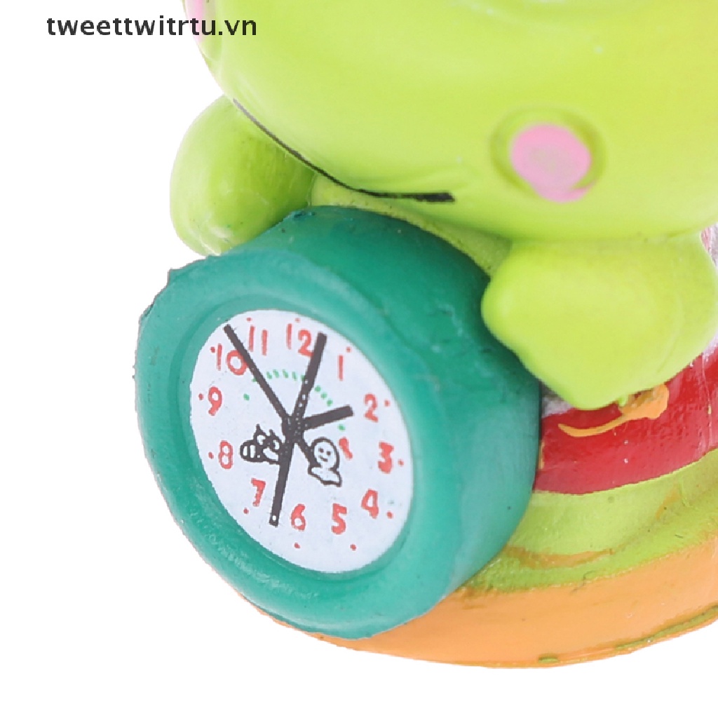 Đồng Hồ Báo Thức Hình Chú Ếch Mini Tỉ Lệ 1: 12 Trang Trí Nhà Búp Bê