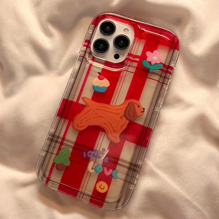 Ốp Điện Thoại Silicon TPU Mềm Trong Suốt Họa Tiết Chú Cún Dễ Thương Cho IPhone 14 13 11 12 Pro XS Max X XR 7 8 Plus