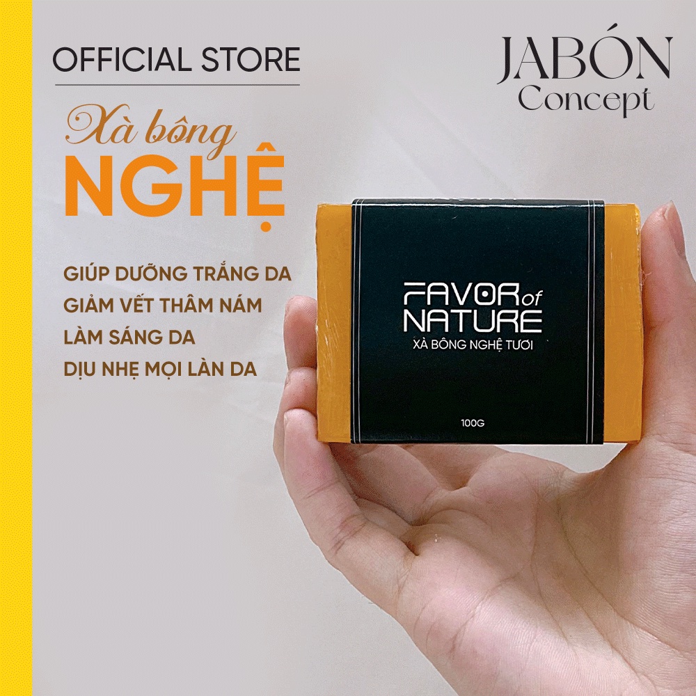 Xà bông Nghệ Mật Ong Thiên Nhiên Nhẹ Dịu Giảm Thâm Làm Sáng Da - Jabón Concept