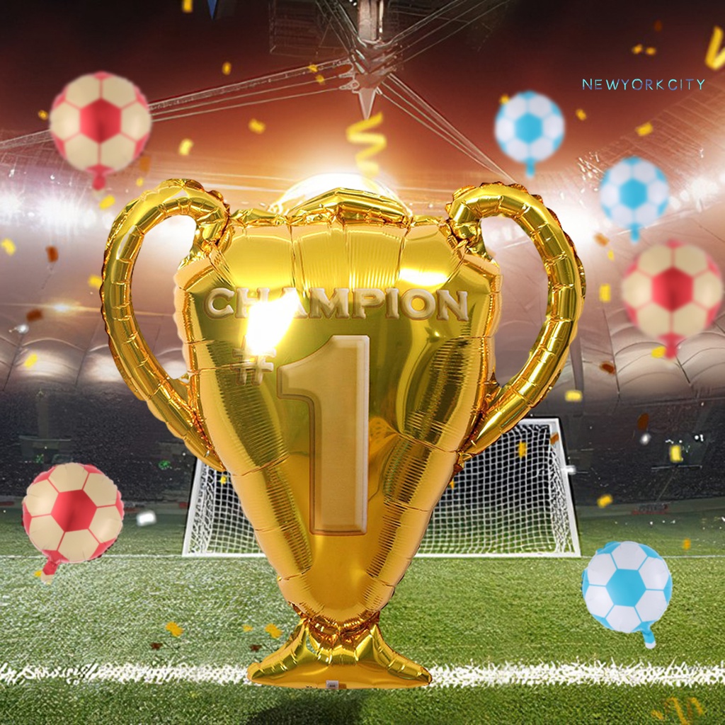 Bong Bóng Thể Thao Bằng Lá Nhôm Độ Co Giãn Cao Không Phai Màu Chủ Đề NY-Balloon Có Thể Tái Sử Dụng