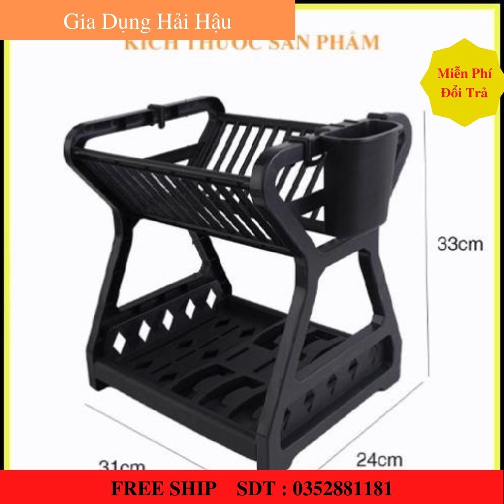 Kệ úp bát đĩa 2 tầng, Giá úp chén đĩa