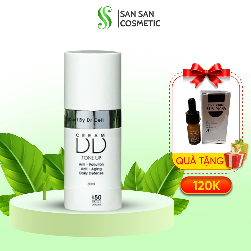 Kem DD Cream chống nắng làm trắng da, cấp ẩm, chống các tia UVA và UVB 30ml SAN12