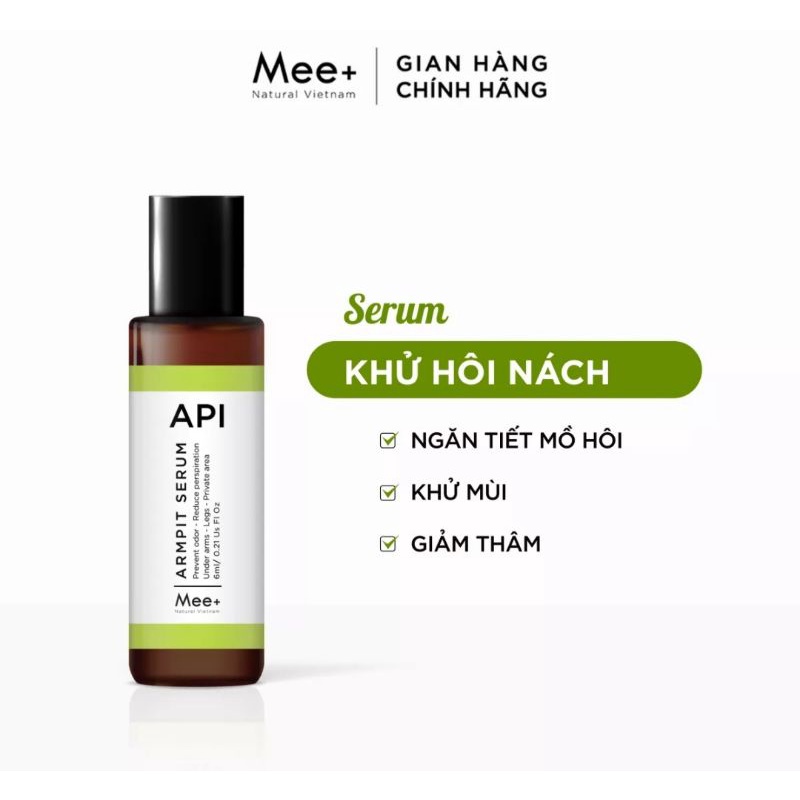 Khử mùi hôi nách API, Son nách API, Lăn khử mùi ngăn tiết mồ hôi 72h 10ml
