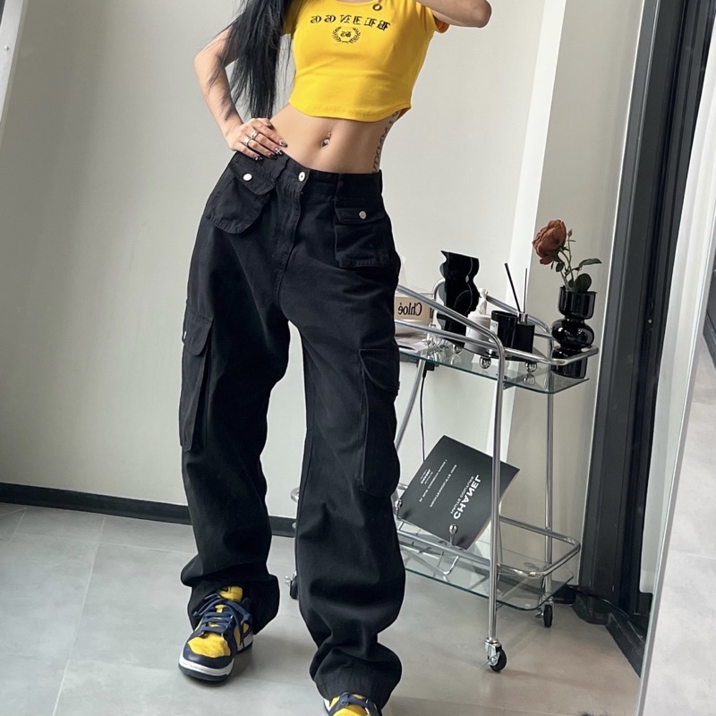 Cargo Pants Quần Kaki Túi Hộp Rộng