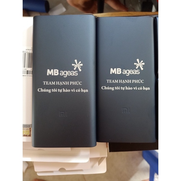 Pin Sạc Dự Phòng Xiaomi 10000mAh Gen 3 18W - khắc tên, logo, hình ảnh, câu chúc theo yêu cầu