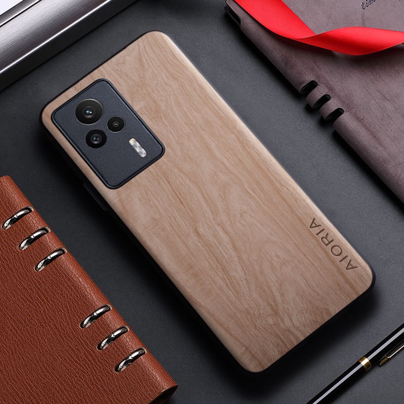 Ốp Điện Thoại Da Họa Tiết Vân Gỗ Cho xiaomi redmi k60e redmi k60e