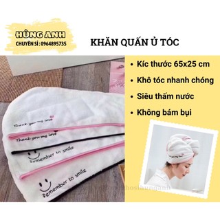 Khăn ủ tóc đa năng, khăn cuốn tóc lau khô nhanh chóng, dày, thấm hút tốt ha237
