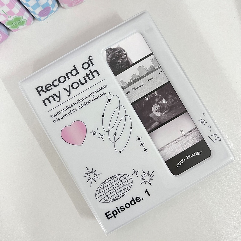 Album Ảnh Thẻ Bốn Ngăn Họa Tiết Dễ Thương Xinh Xắn