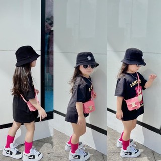 Bán sỉ áo phông bé đen gấu hồng lotso