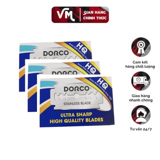 Lưỡi dao cạo râu, lưỡi lam, lưỡi dao lam, lưỡi dao hàn quốc, lưỡi dao lam cạo râu dorco st300 hộp 10 lưỡi công nghệ hàn