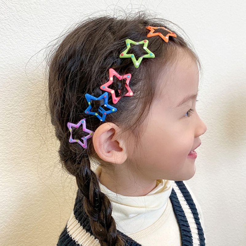 Set 10 / 12 Kẹp Tóc Nhiều Màu Sắc Thời Trang