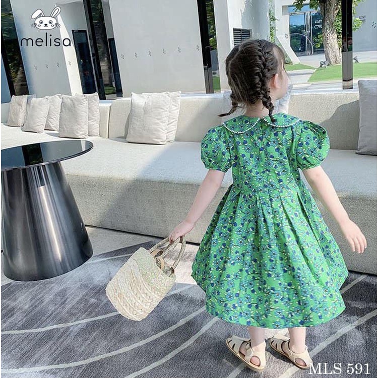 Đầm Melisa xanh hoa