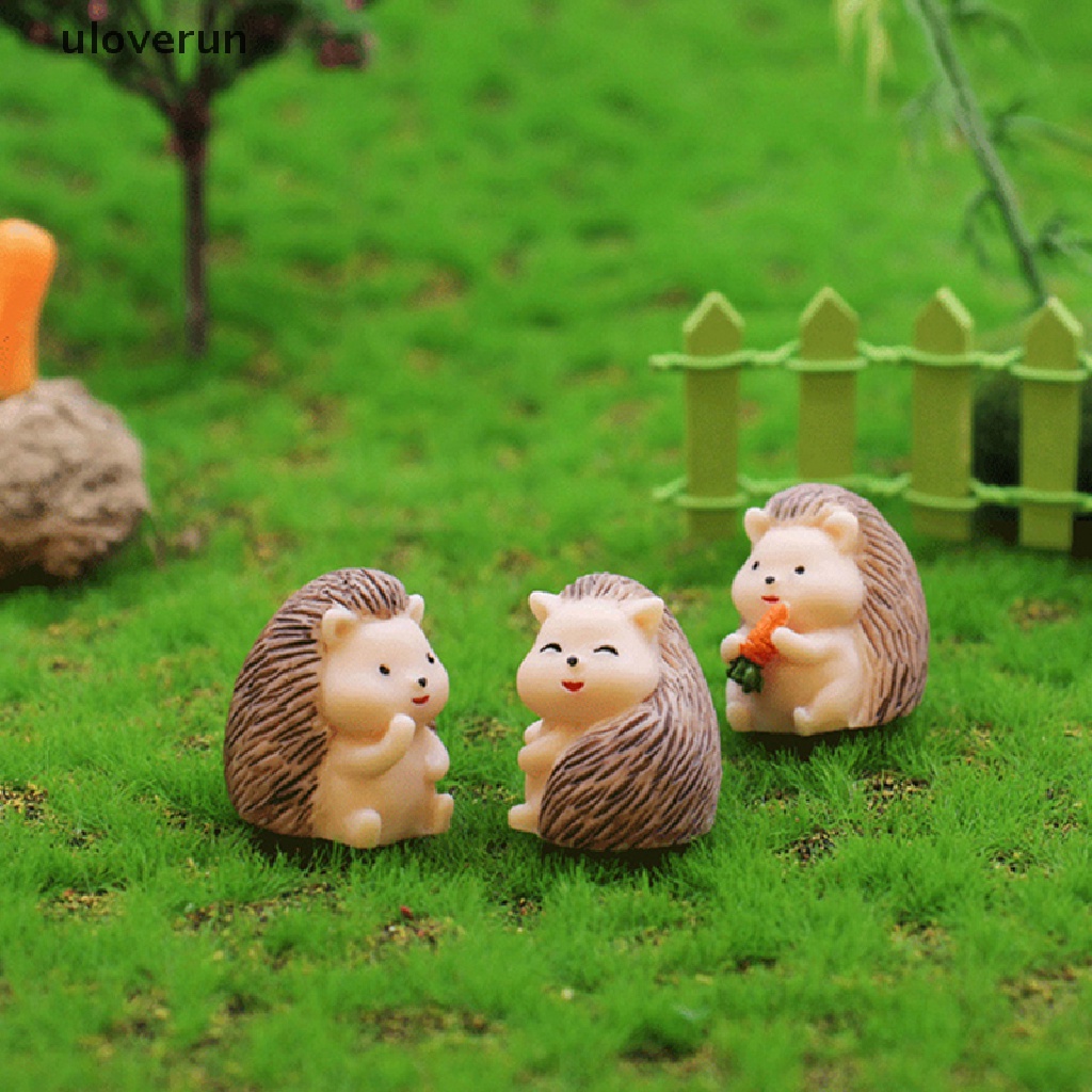 1 Chú Nhím Nhỏ Dễ Thương Bằng Nhựa Resin Trang Trí Vườn DIY