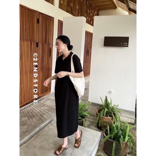 2END Váy cotton dài basic